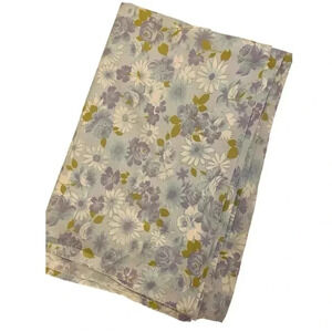 Lady Pepperell Vintage Purple Floral Flat Sheet